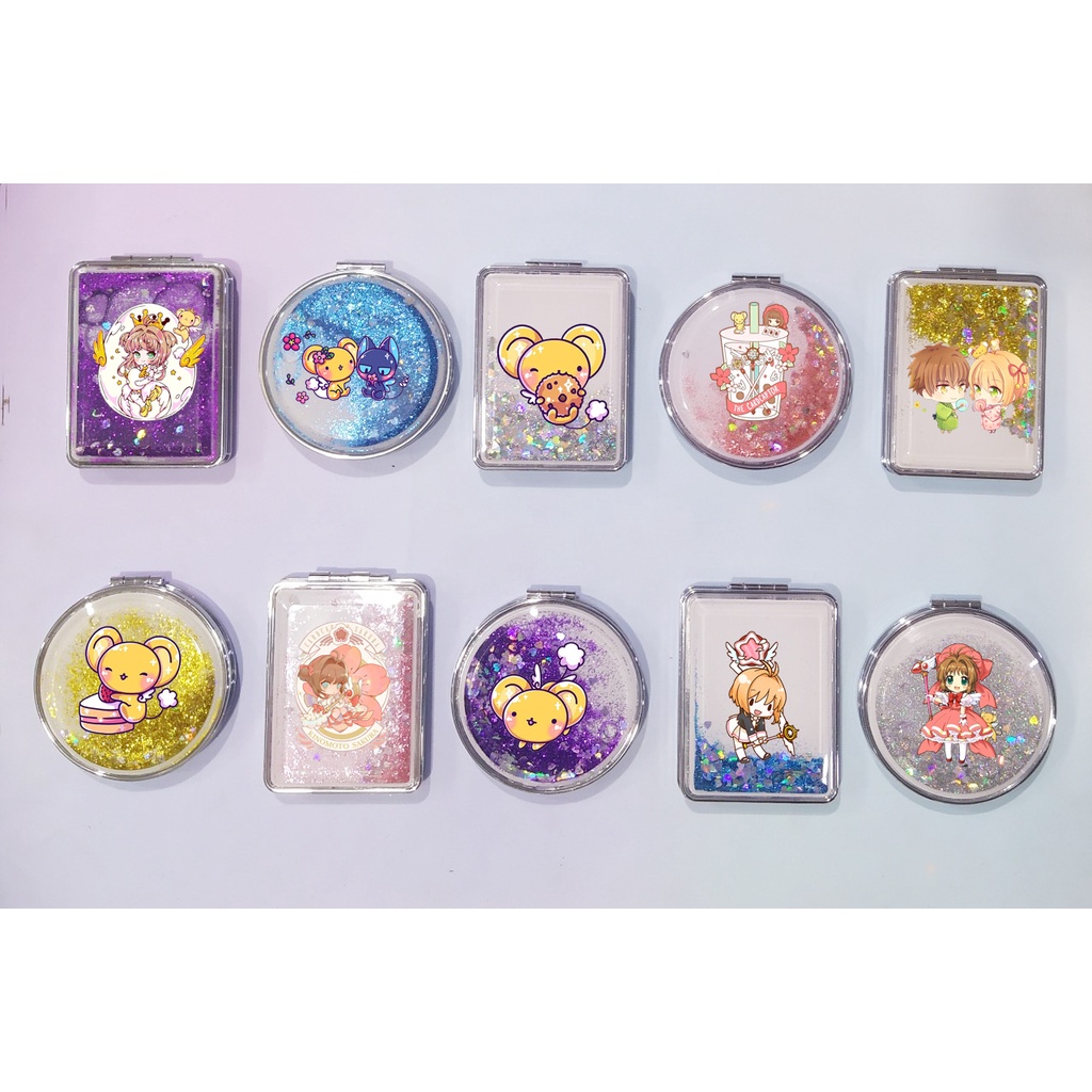 Gương nước chảy kim tuyến kero ccs in hình GNI13  gương 2 mặt