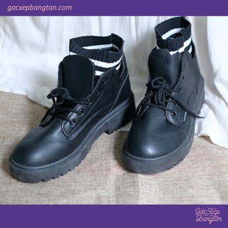 [ CÓ SẴN] - GIÀY BOOTS KÈM CỔ TẤT GIẢ SIÊU CÁ TÍNH