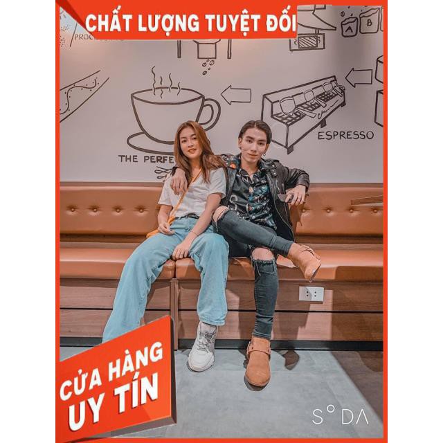 QUẦN JEANS XUÔNG LƯNG CAO TRƠN XANH- hình thật chính chủ | BigBuy360 - bigbuy360.vn