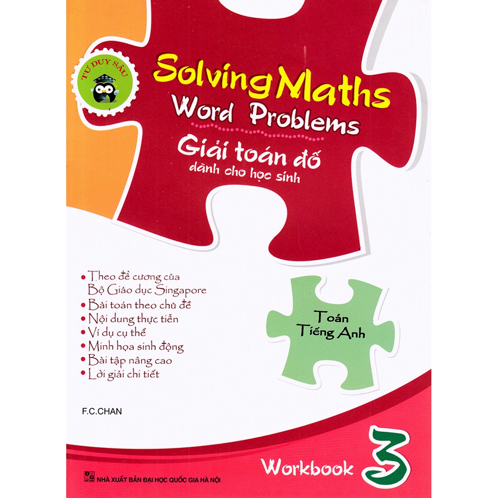 Sách - Giải toán đố dành cho học sinh- Toán Tiếng Anh Singapore - Workbook 3