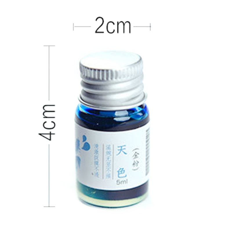 Mực bút viết nhiều màu sắc tùy chọn không chứa carbon dung tích 5ml sử dụng trong trường/văn phòng