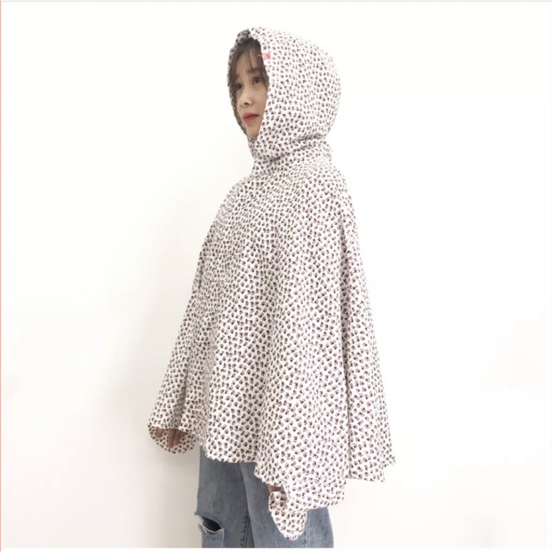 [Mã FASHIONT4WA2 giảm 10K đơn 50K] Áo khoác choàng chống nắng vải kate thô mặc cực mát, vải thô chống nắng UDF 50+ | BigBuy360 - bigbuy360.vn