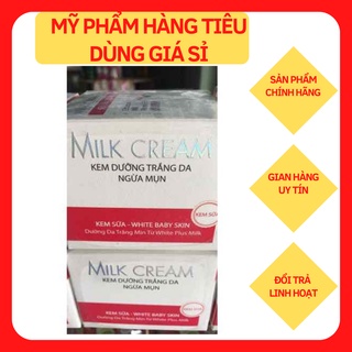 Kem dưỡng trắng da ngừa mụn milk cream bạch ngọc liên 12g