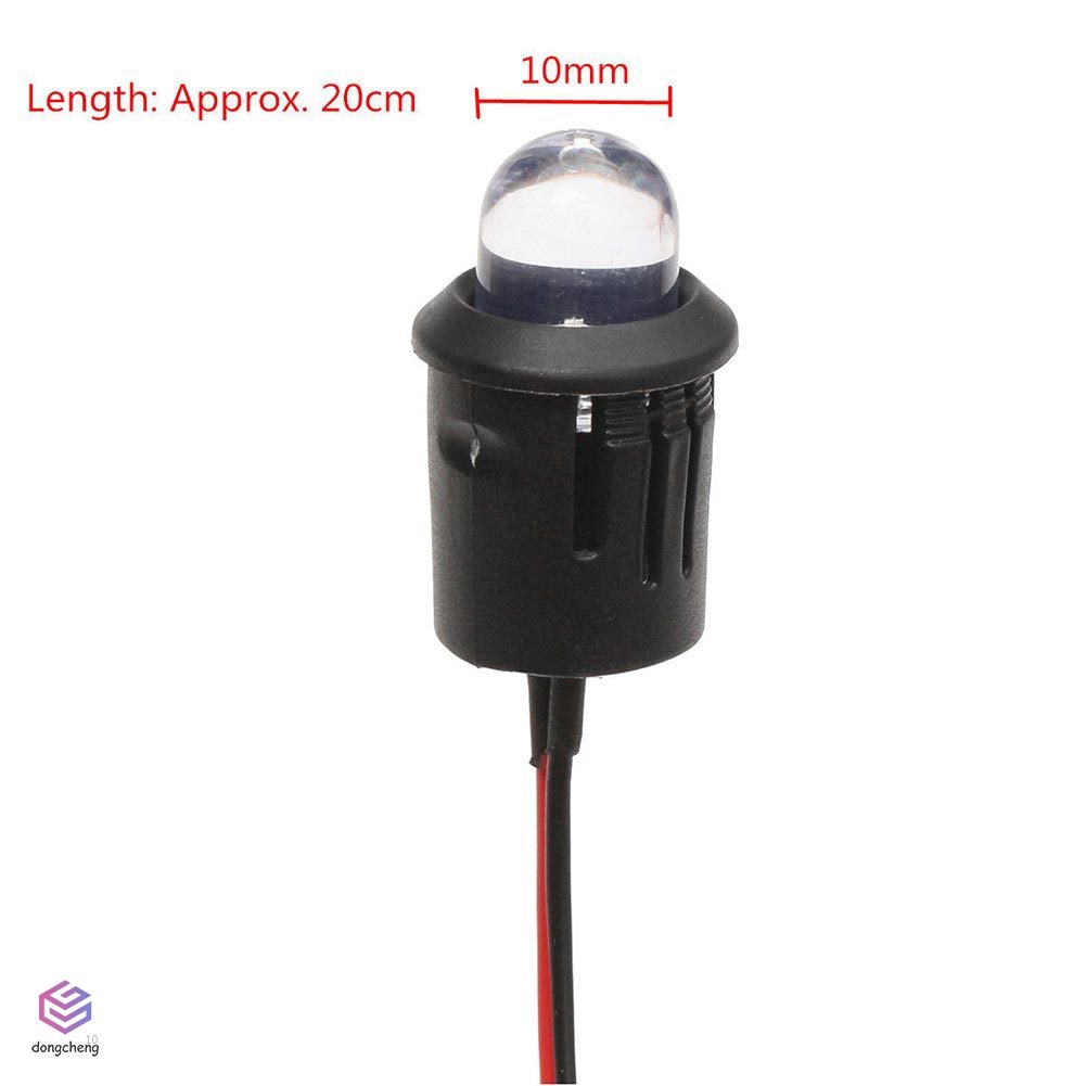 Set 10 bóng đèn led 12v 10mm siêu sáng