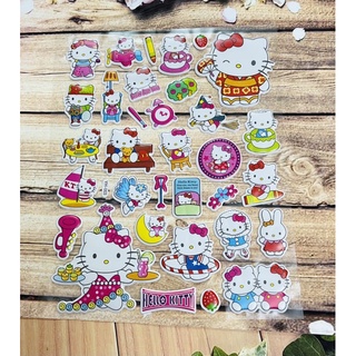 bảng Sticker dán Hello Kitty nổi 3D/ hình dán HELLO kitty