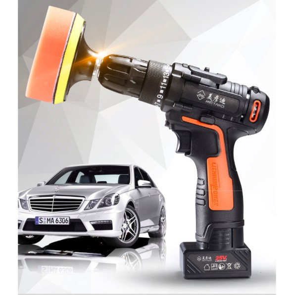 Máy đánh bóng sơn xe 25V, bắt vít đa năng CAR POLISHER không dây