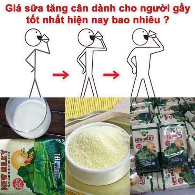 Combo 2 kg sữa béo Nga chính hãng