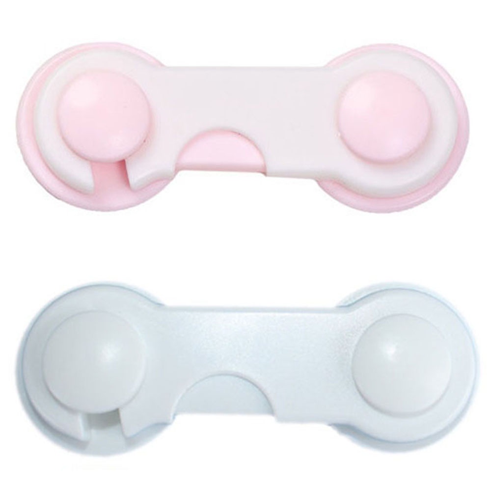 Set 1/5/10 Khóa Cửa Tủ Lạnh/Ngăn Kéo Bằng Nhựa Đa Năng Bảo Vệ An Toàn Cho Bé Nhiều Màu Sắc