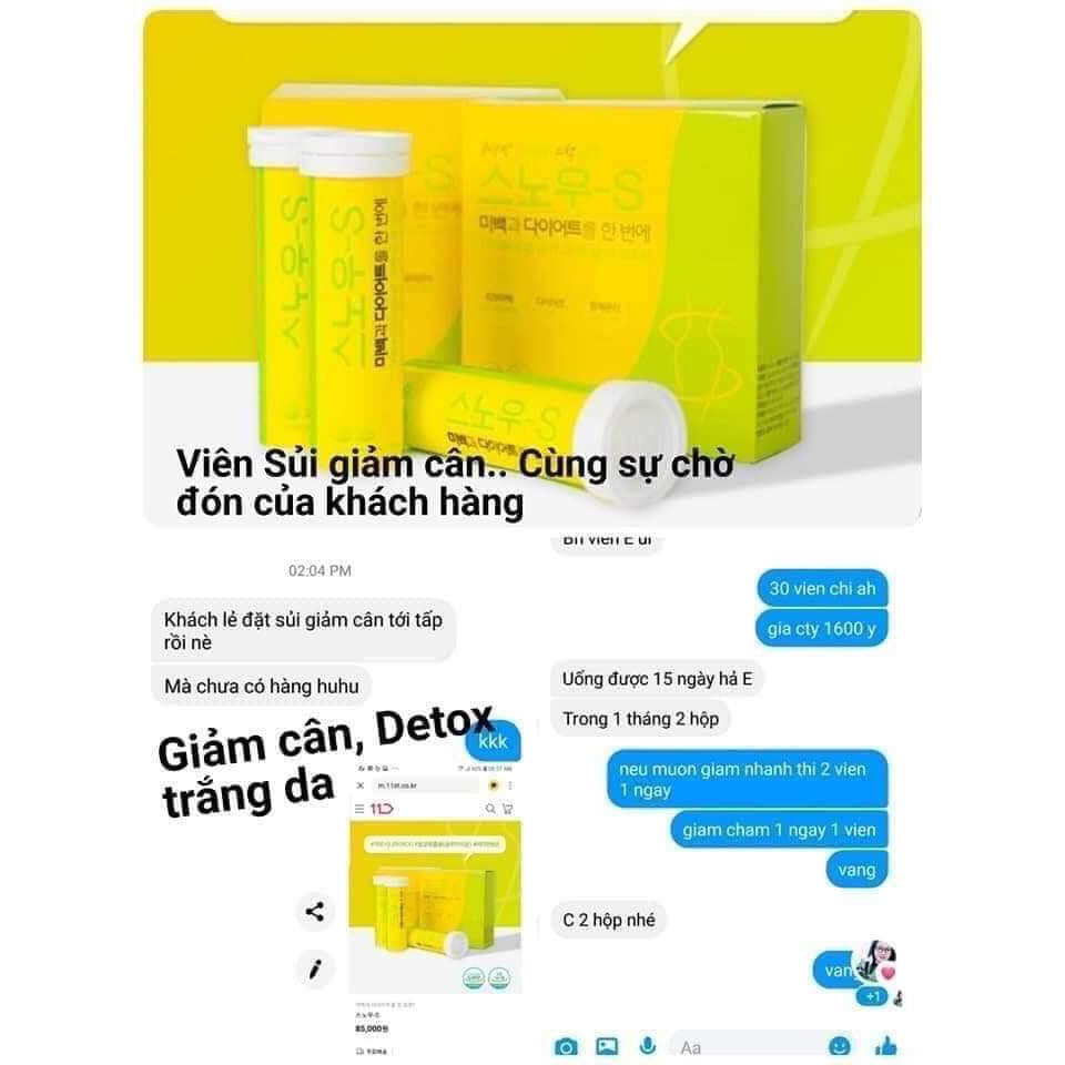 VIÊN SỦI GIẢM CÂN - TRẮNG DA SNOW S HÀN QUỐC | BigBuy360 - bigbuy360.vn
