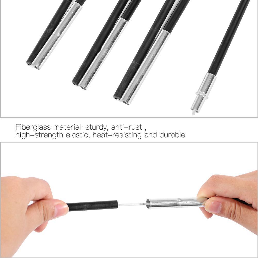 Thanh Dựng Lều Cắm Trại Bằng Sợi Thủy Tinh Dài 4M