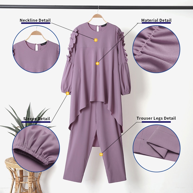 Set đồ dài Zanzea phong cách hồi giáo cho nữ