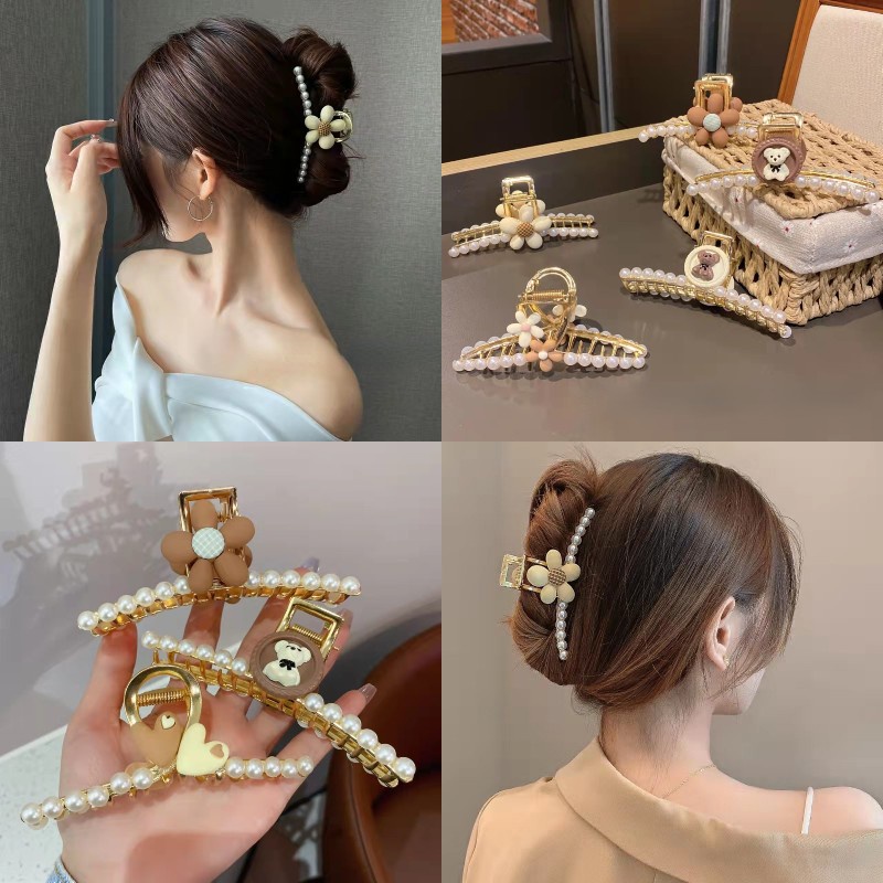 Kẹp Tóc Hình Cá Mập Bằng Kim Loại Cao Cấp Thời Trang Nhật Hàn Cho Nữ