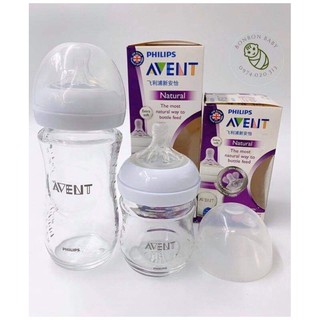Bình sữa Avent thủy tinh 120ml/240ml