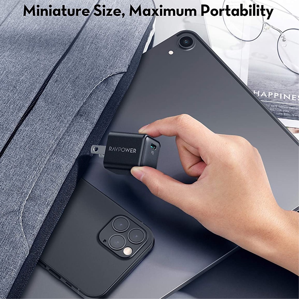Sạc Nhanh 20W RAVPower PD Pioneer PR-PC150 USB-C Siêu Nhỏ Chính hãng Bảo hành 12 tháng