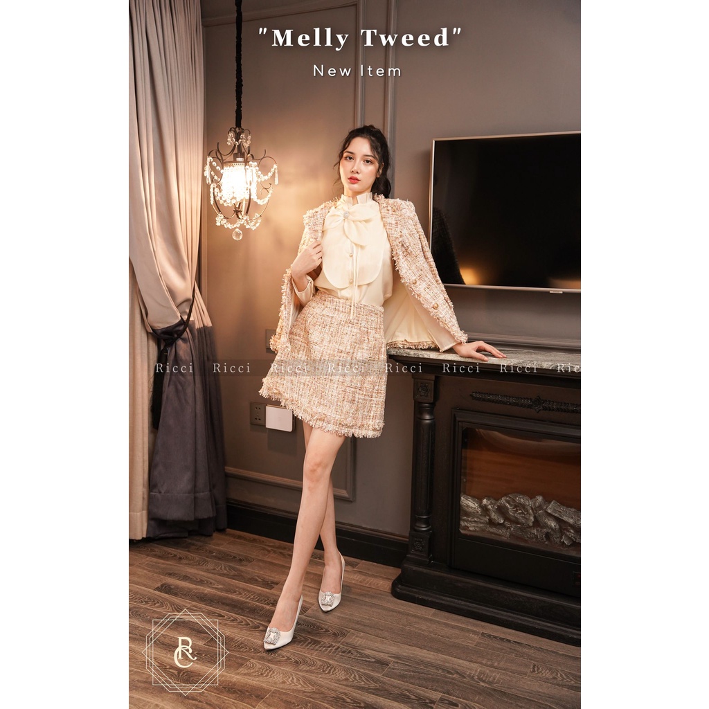 Melly Set Tweed Ricci thiết kế chất liệu Tweed cao cấp mềm  |  RICCI OFFICIAL | BigBuy360 - bigbuy360.vn
