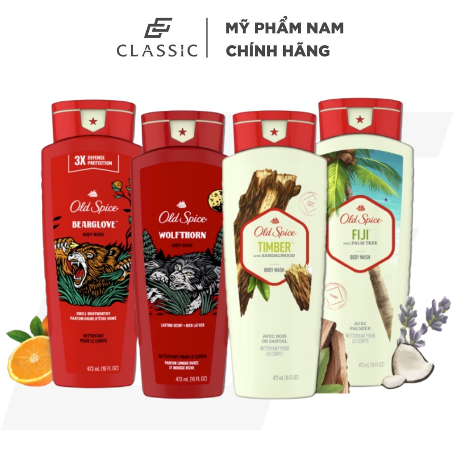 Sữa Tắm Old Spice Nhiều Mùi Hương 473ml