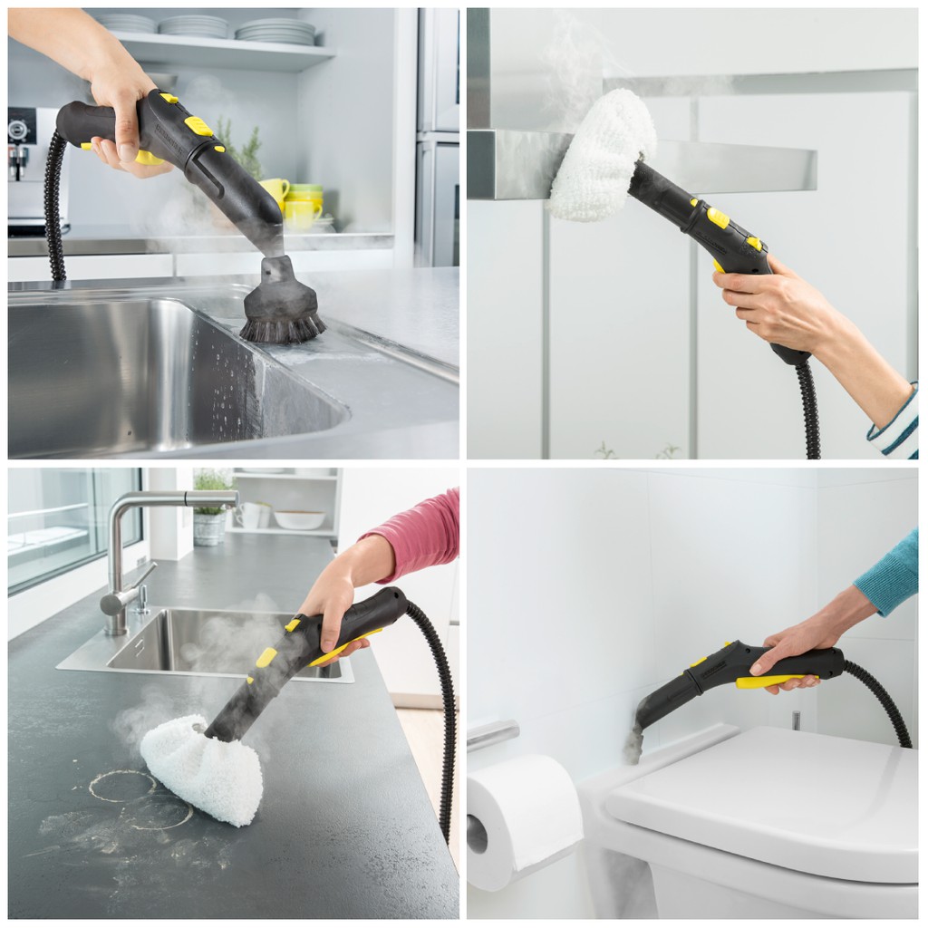 (Phiên bản giới hạn) Máy làm sạch bằng hơi nước Karcher, SC 3  EasyFix EU + 15 khăn lau EasyFix dùng một lần