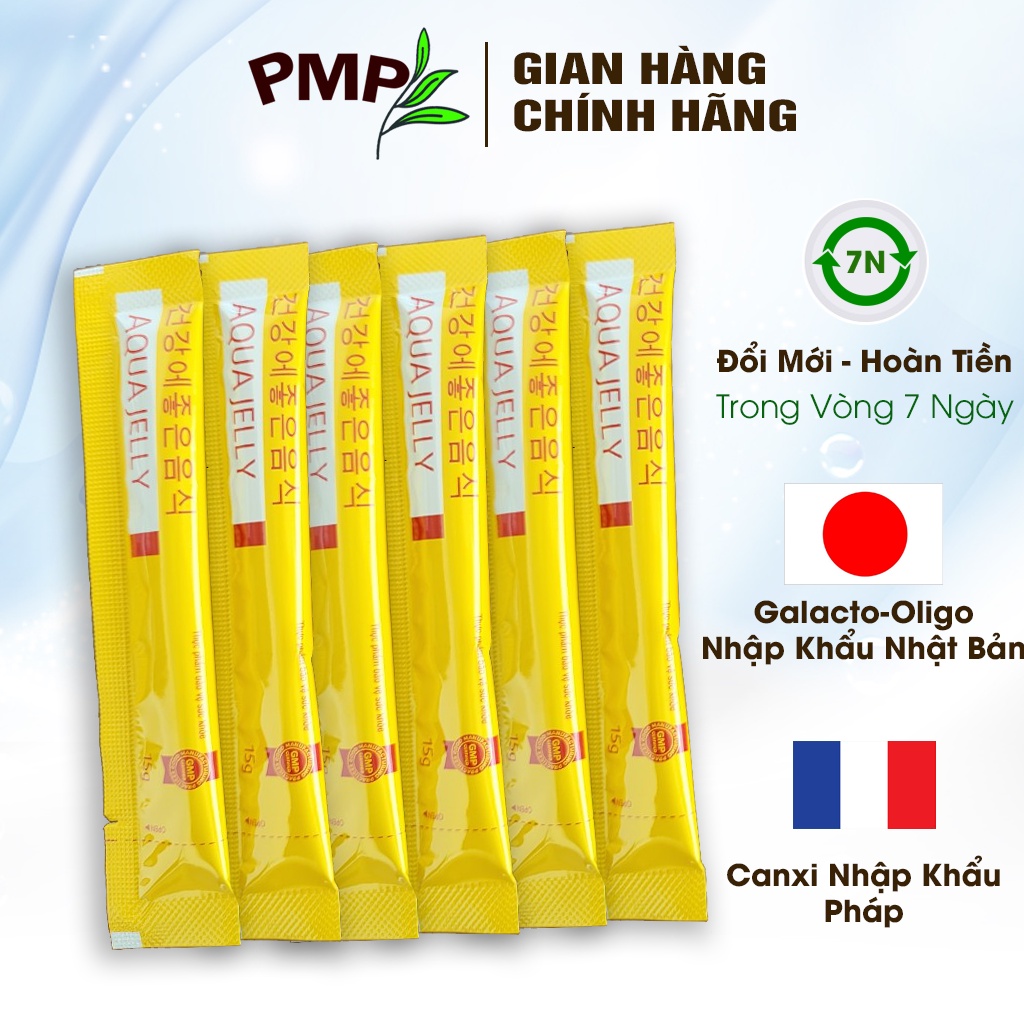 Thạch Canxi Hữu Cơ Aqua Jelly PMP Bổ Sung Canxi, D3, K2 Cho Phụ Nữ Mang Thai, Trẻ Em, Người Lớn