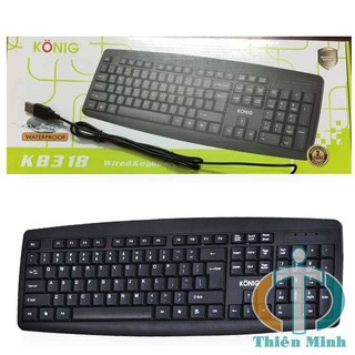 Bàn phím konig kb318 có dây - thiên minh store