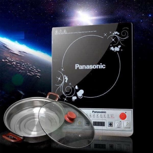 Bếp từ Panasonic tặng kèm nồi lẩu nắp kính