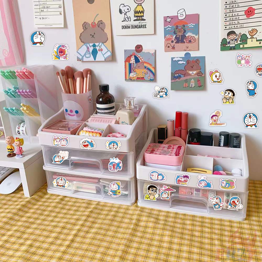 56 Cái / Bộ ☆ Hình Dán Doraemon ☆ Sticker Dán Tường Chống Thấm Nước Thời Trang