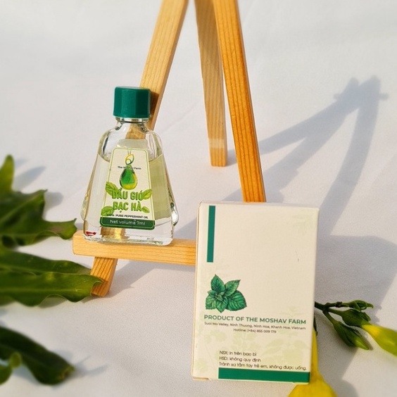 Dầu gió bạc hà The Moshav Farm - 100% bạc hà tươi nguyên chất