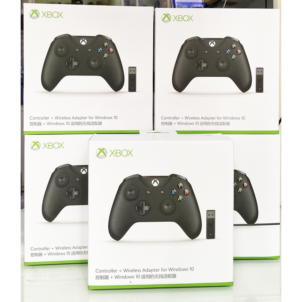 Tay Cầm Microsoft Xbox One Series X Kèm Wireless Adapter - Màu Đen