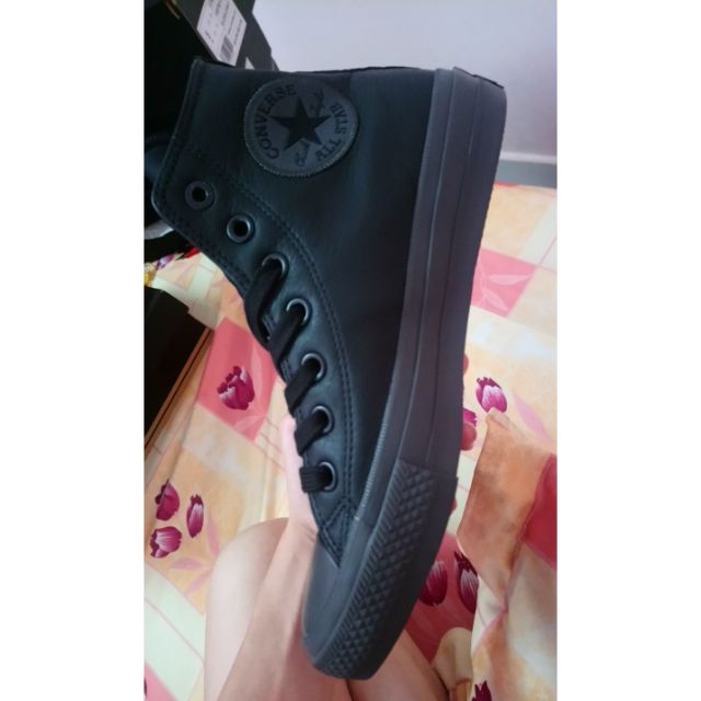 Giày converse chuck 2 da đen size 37 37.5 38 real new