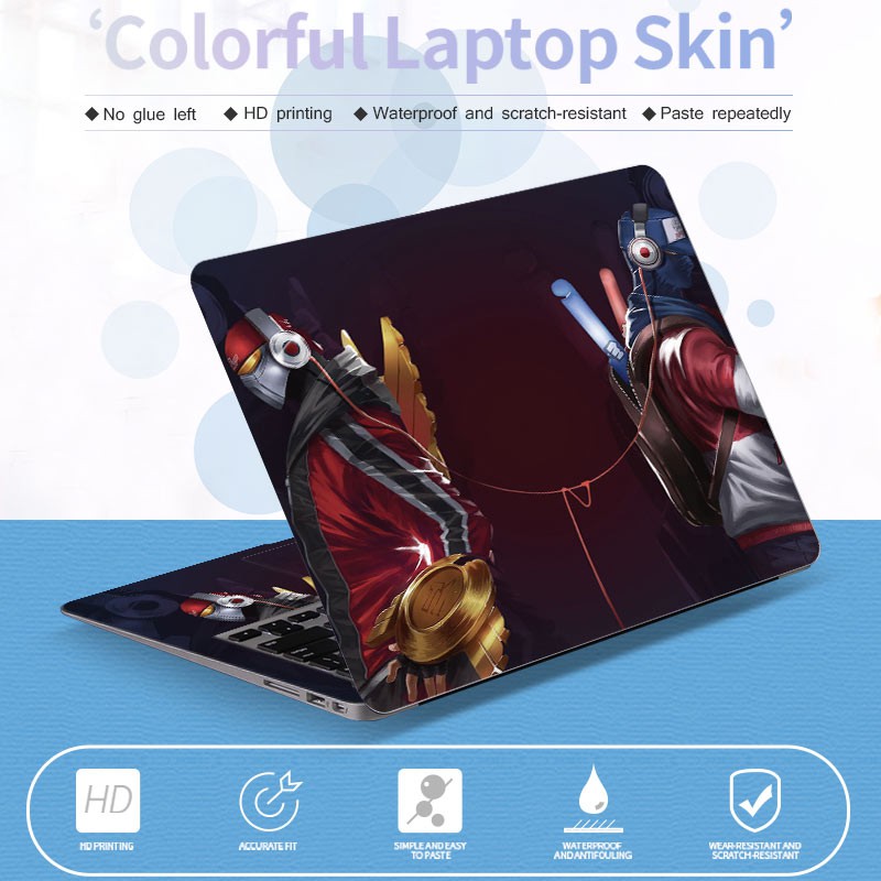 Miếng Dán Trang Trí Laptop 13.3 / 14 / 15.6 / 17 inch Dành Cho MacBook Dell HP Lenovo Acer Asus