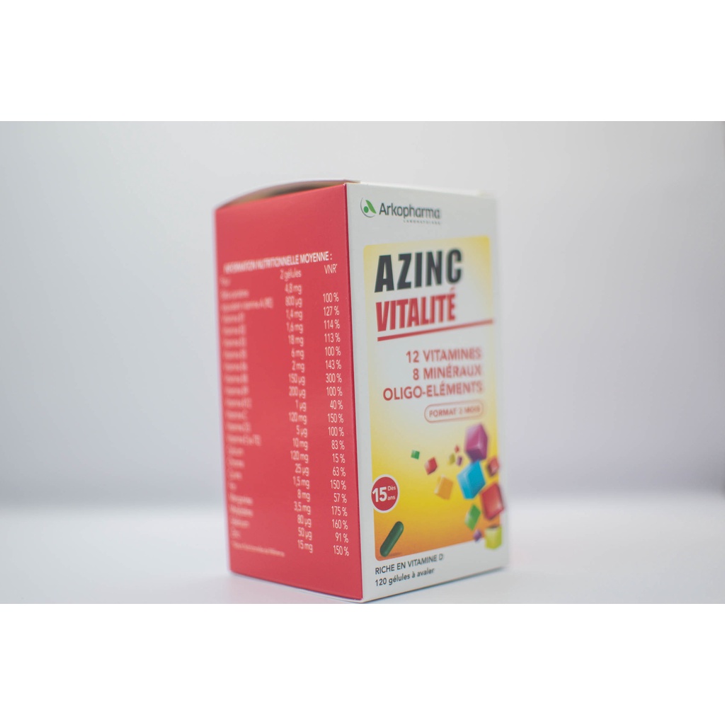 Viên uống bổ sung Vitamin tổng hợp Azinc Vitalité Arkopharma - Pháp