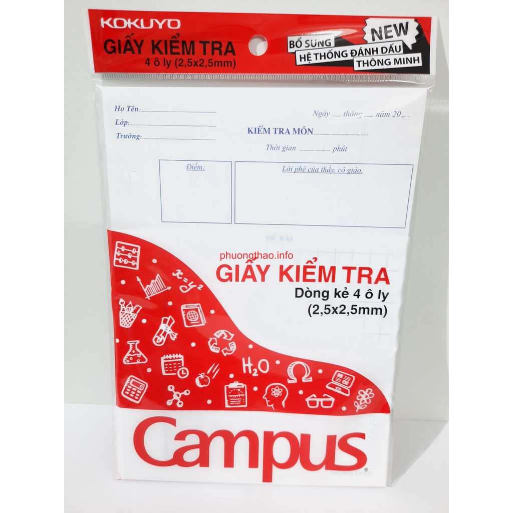 Giấy kiểm tra Campus 4 li Cấp 1