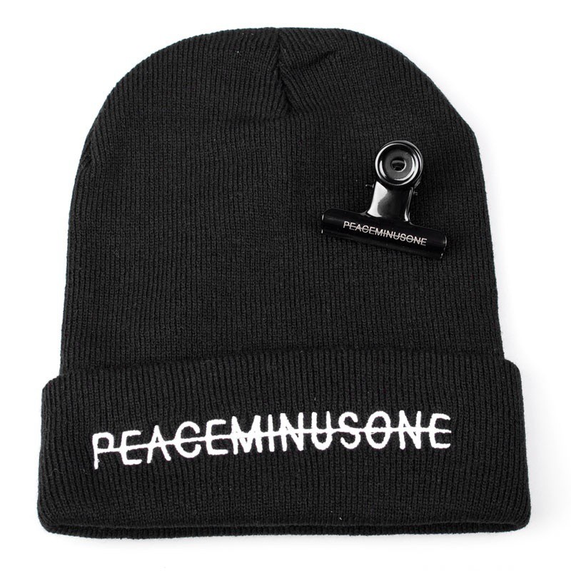 Servise Mũ len thêu chữ PEACEMINUSONE phong cách G-Dragon