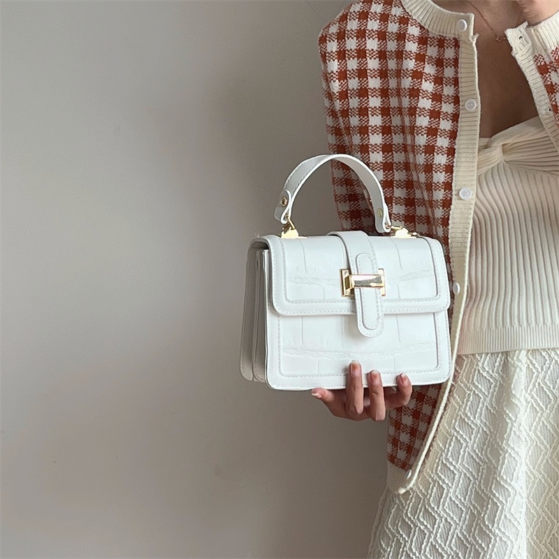 Túi Xách Đeo Vai Họa Tiết Da Cá Sấu Đa Năng Thiết Kế Mới 2022 Dành Cho Nữ