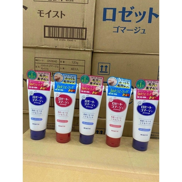 Tẩy da chết Rosette đủ màu 120g Nhật Bản