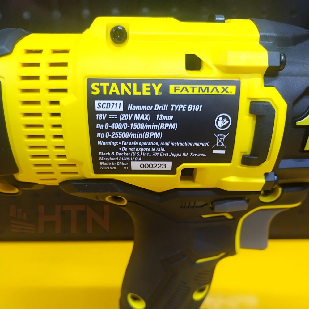 CHÍNH HÃNG - BỘ MÁY KHOAN PIN CẦM TAY 18V STANLEY SCD711D2K