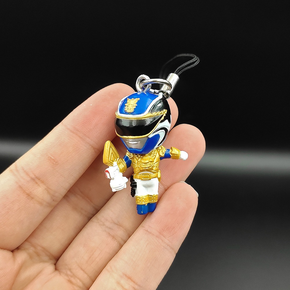 Móc khóa mô hình nhân vật figure SIêu nhân Tensou Sentai Goseiger 3 hàng chính hãng Bandai