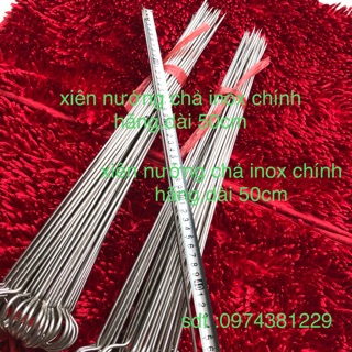 Xiên nướng thịt 50cm dày 4mm