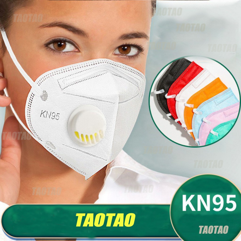 Khẩu trang N95 KN95 5 lớp chống bụi mịn PM2.5 nhiều màu sắc chất lượng cao