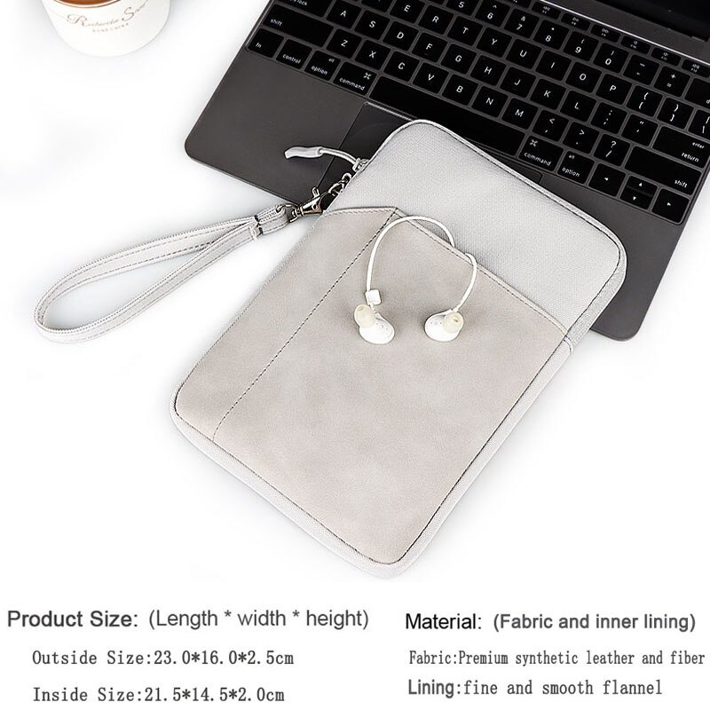 Waterproof Sleeve For Huawei MatePad T8 8.0 M6 M5 8.4 inch zipper handbag For MediaPad M3 Lite C5 T1 T3 7.0 T2 Tablet soft Pouch