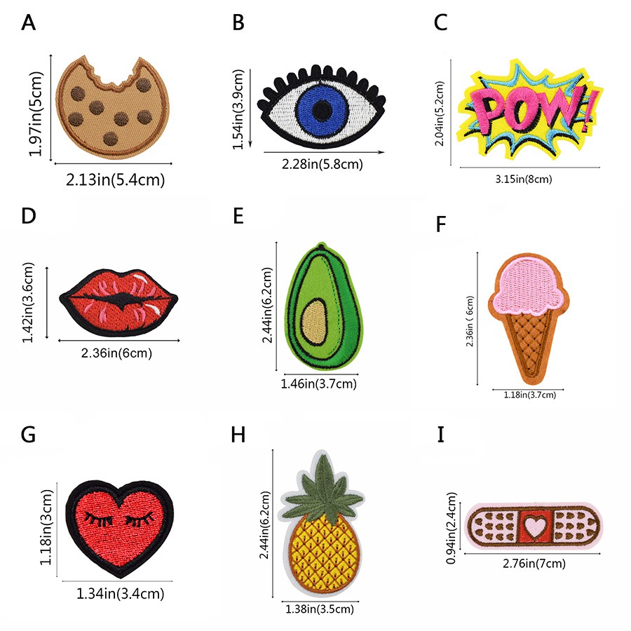 1 Miếng Dán Ủi Lên Ba Lô / Áo Khoác / Balo Hình Động Vật Thêu Sọc