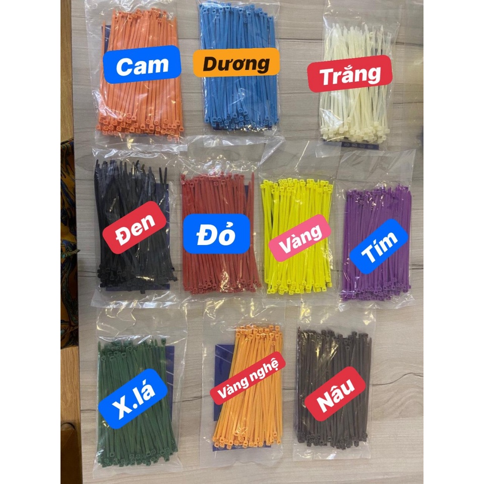 Dây rút màu đánh dấu chân gà con loại 10cm