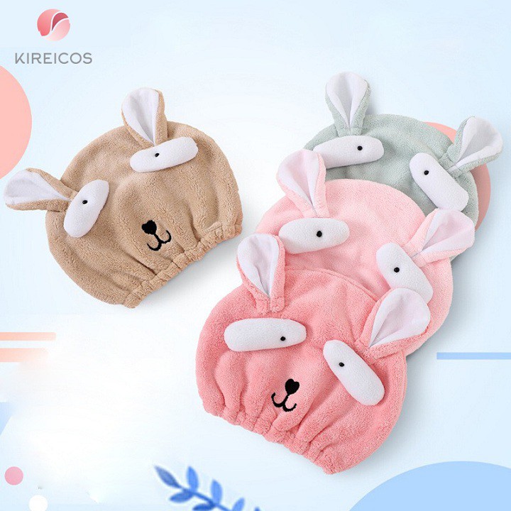 Mũ Trùm Ủ Tóc Nhanh Khô Đủ Hình Siêu Cute Cho Bé Size 20*27cm