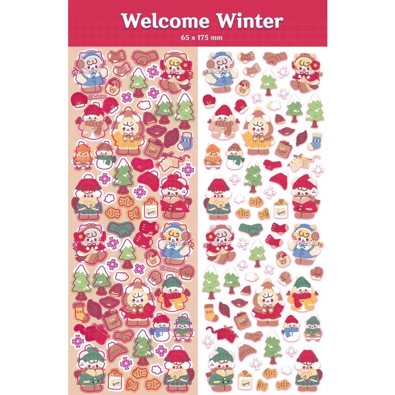 Sticker hình hoạt hình dễ thương trang trí DIY