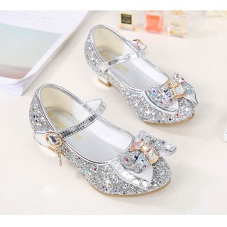 {MẦU BẠC} Giày Bé Gái Đính Đá Cao Cấp Phong Cách ELSA