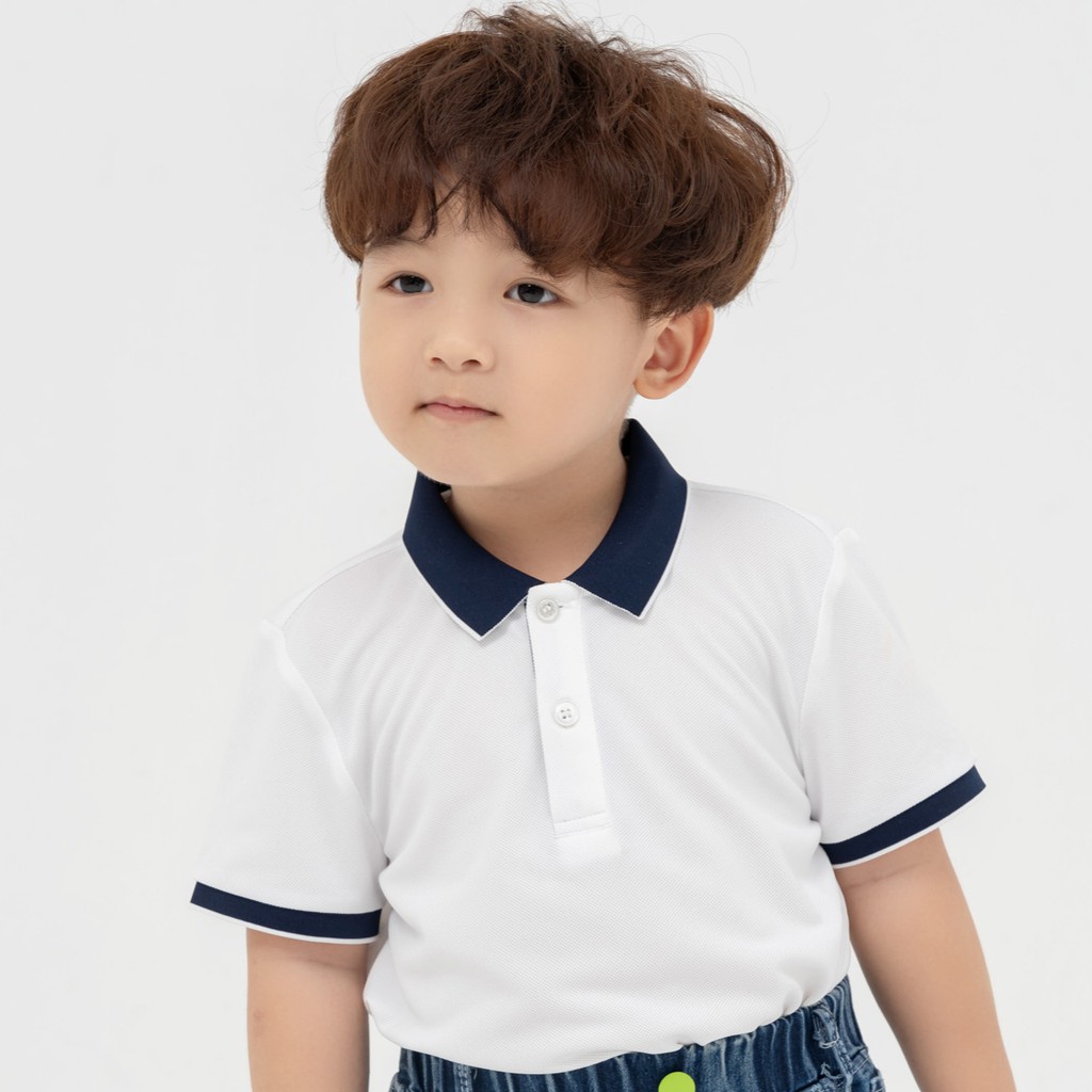 Áo phông polo trẻ em YODY chất liệu cafe cao cấp thoáng mát an toàn cho bé trai và bé gái APK5179
