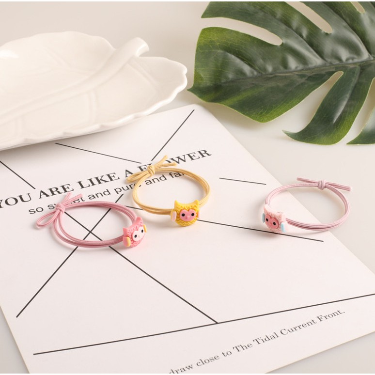 Combo 10 Thun Cột Tóc Hình Cú Mèo Dễ Thương Style Hàn Quốc Hot Trend