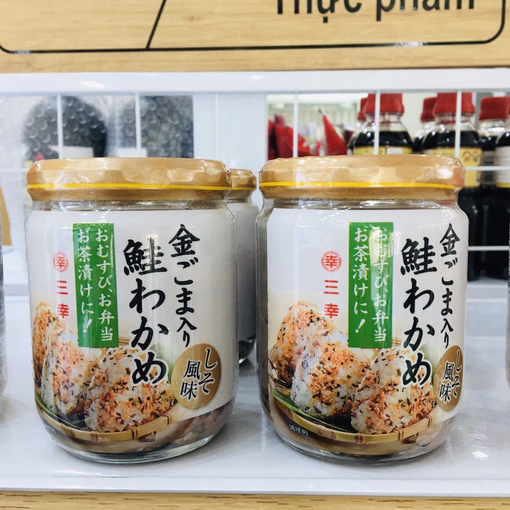 Ruốc cá hồi mix vừng và rong biển lọ 120g