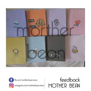 Giấy bao tập 7k/tờ | set 10 tờ mẫu bt21