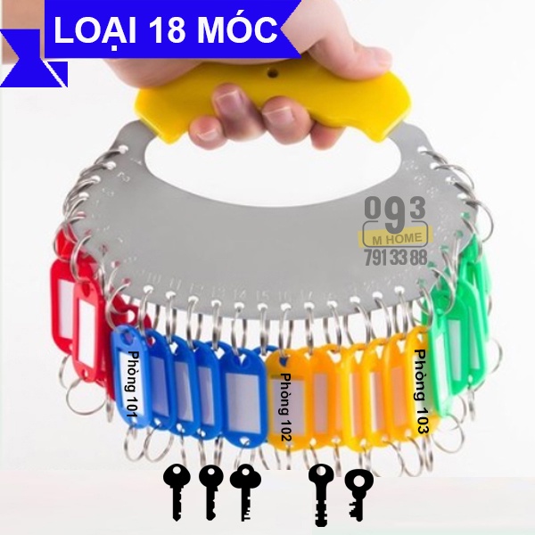 Móc Treo Giữ Chìa Khóa, Móc Khóa Có Đánh Số 18 cái 28 cái Tay Cầm Giữ Chìa Khóa, Móc Treo Chìa Khóa Móc Khóa