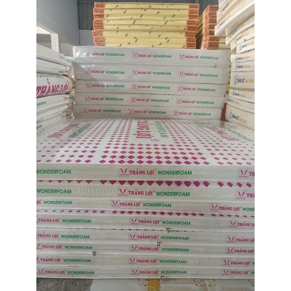 Nệm cao su non thiên nhiên Wonder Foam Thắng Lợi 10 phân